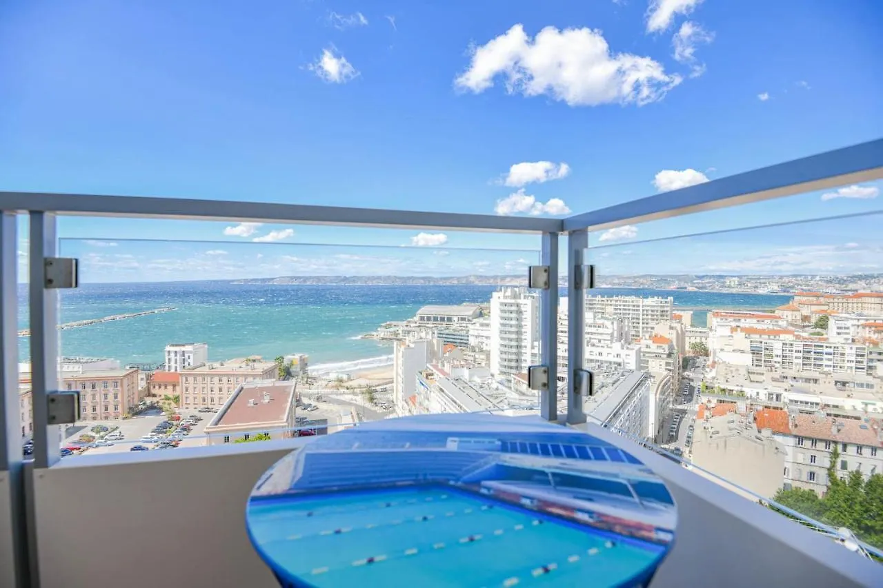 L'Horizon - 3 Ch Climatise Avec Vue Mer Incroyable Marseille Lejlighed